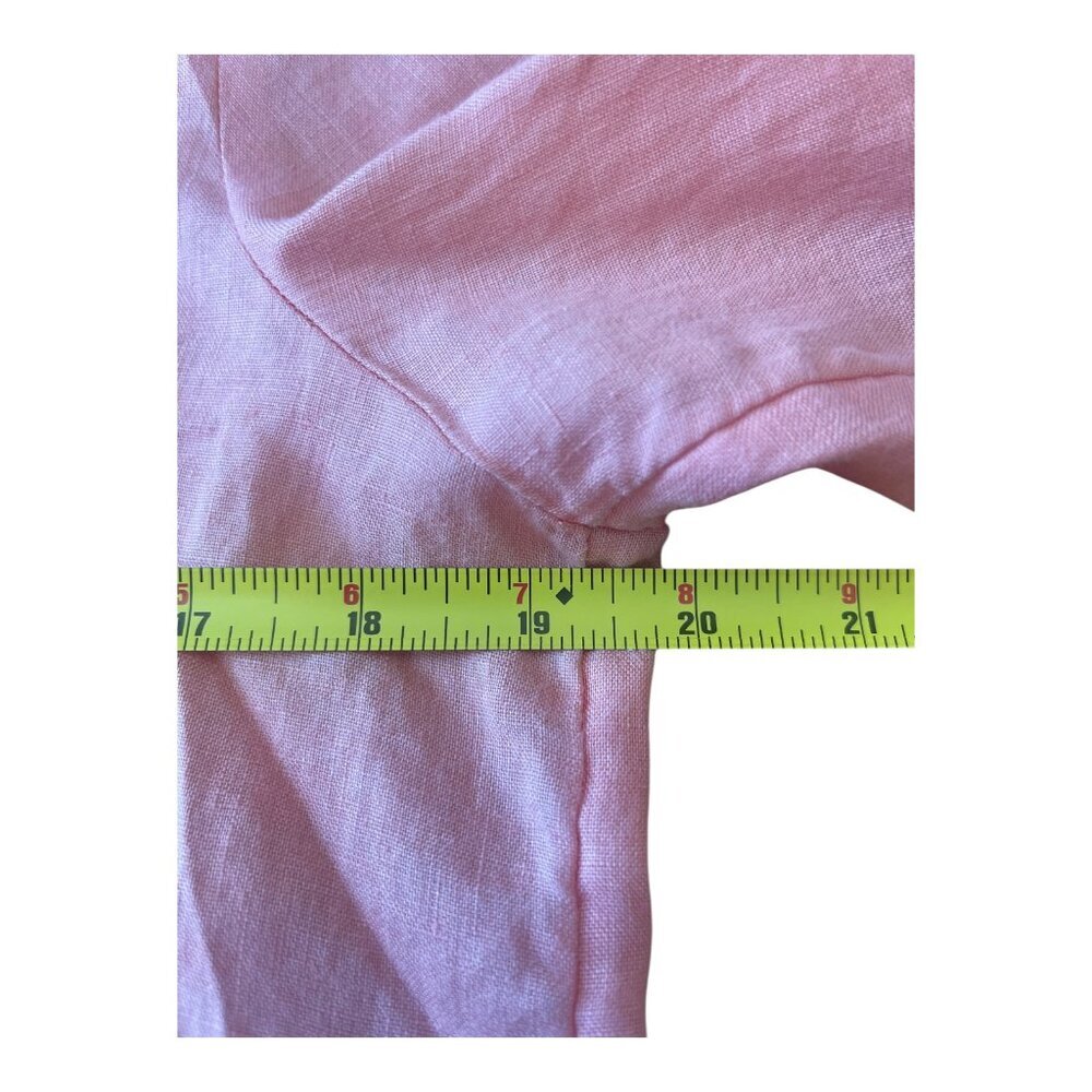 J. Jill 100 % Linen Coral Pinktuck Tunic size small - Picture 9 of 11